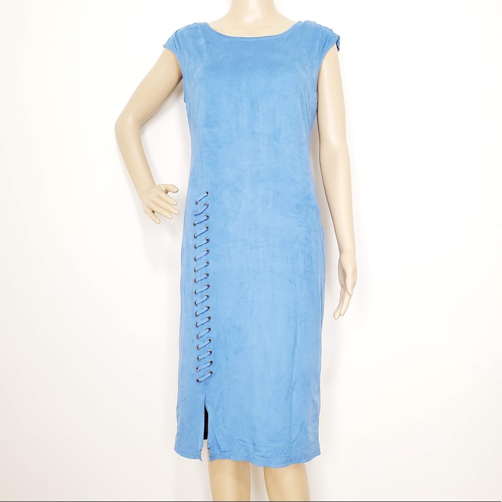 CATO faux suede sleeveless dress